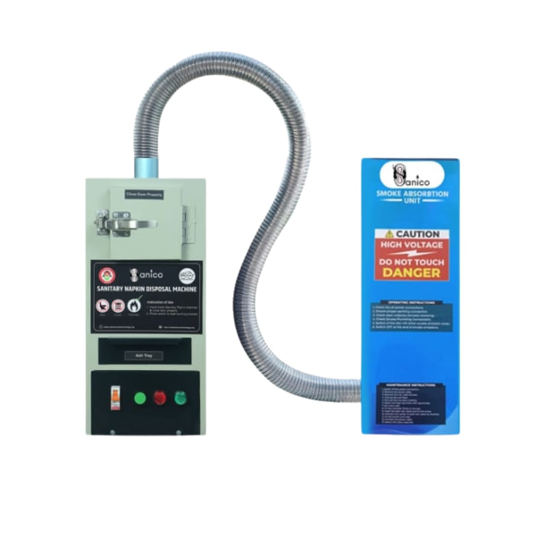 Sanitary Napkin Incinerator with Smoke Absorption Unit